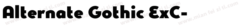 Alternate Gothic ExC字体转换